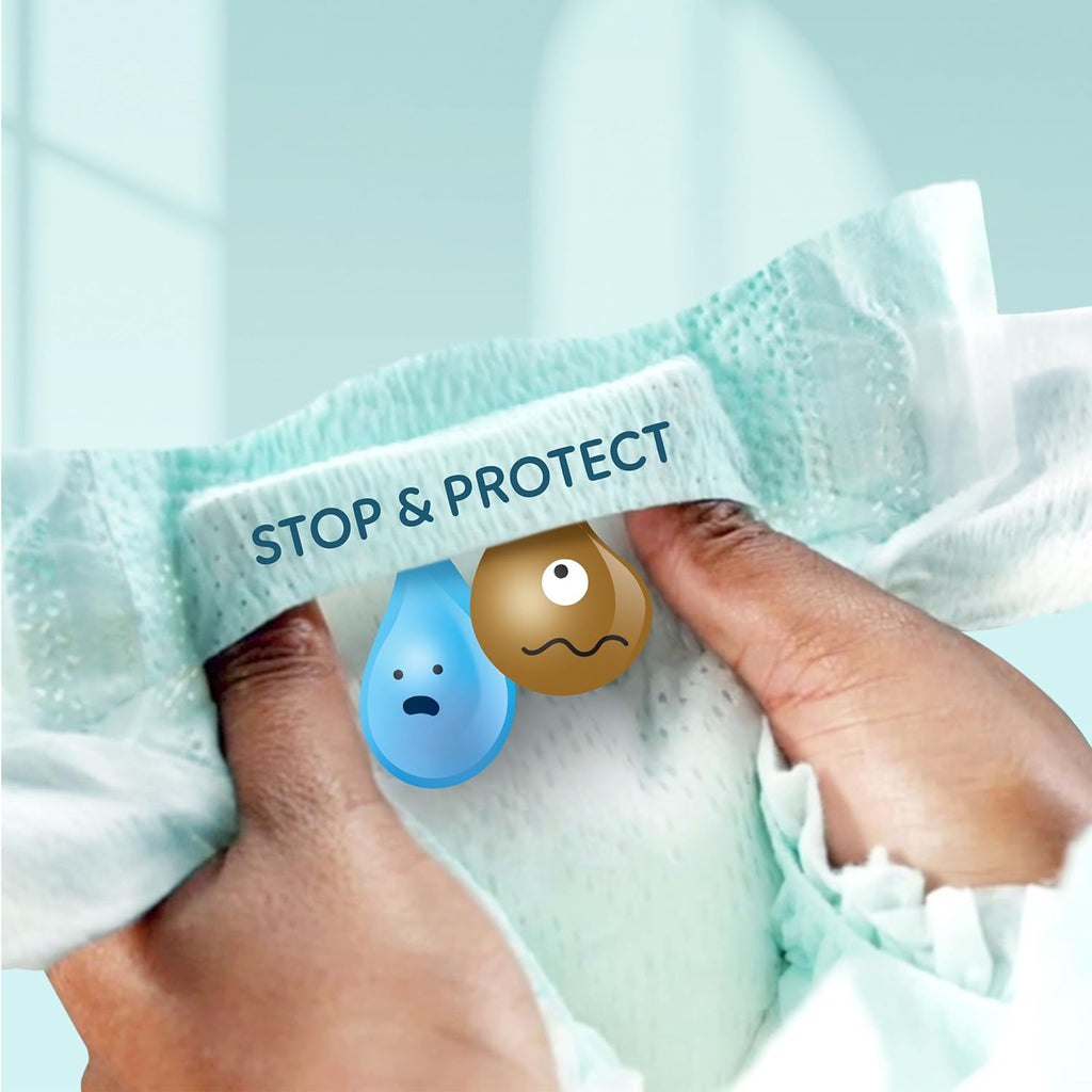 Pampers Premium Protection Maat 6, 144 luiers, 13kg-18kg, Dubbele bescherming voor de huid en tegen lekkages