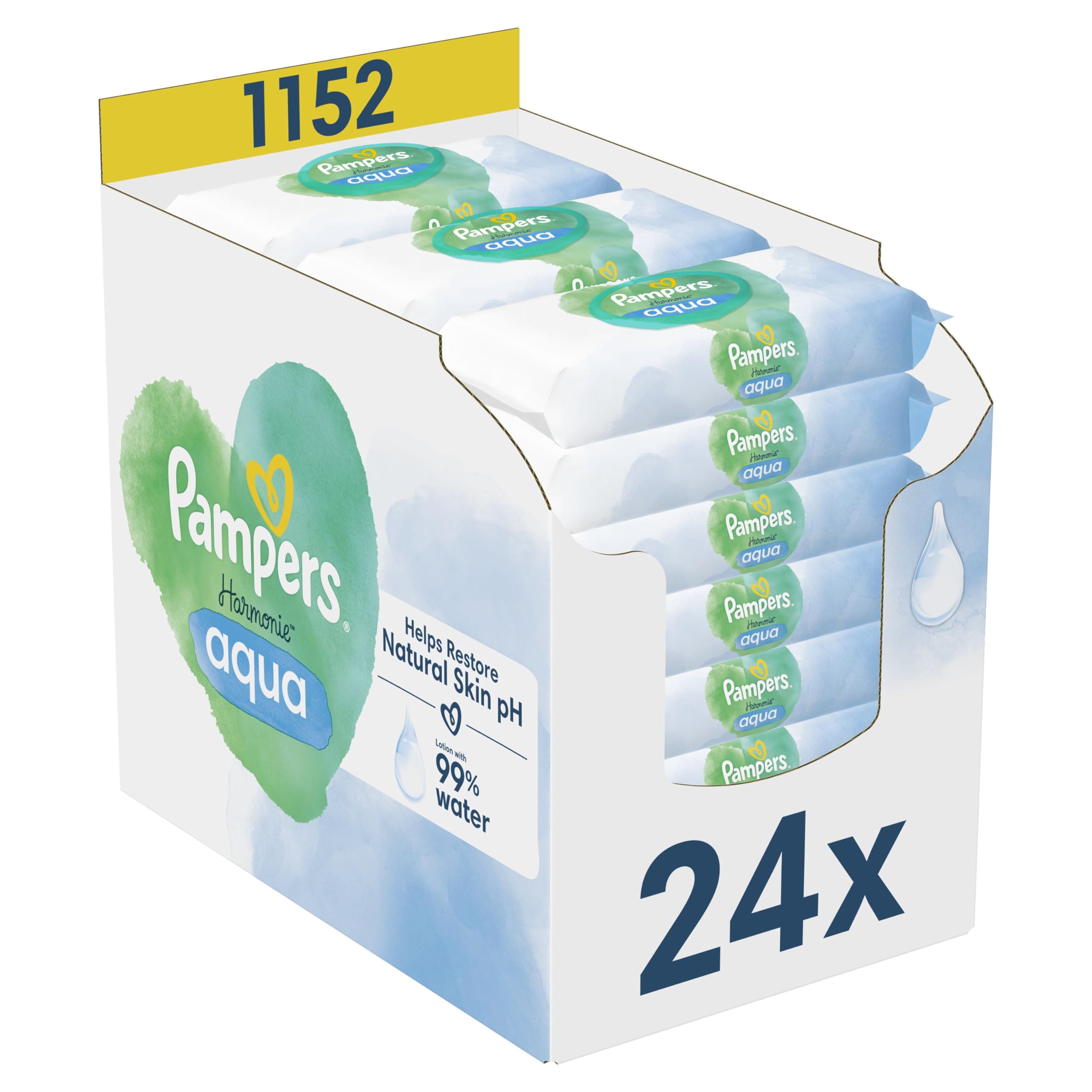 Pampers Doekjes Harmonie Aqua 15x48 =720 doekjes