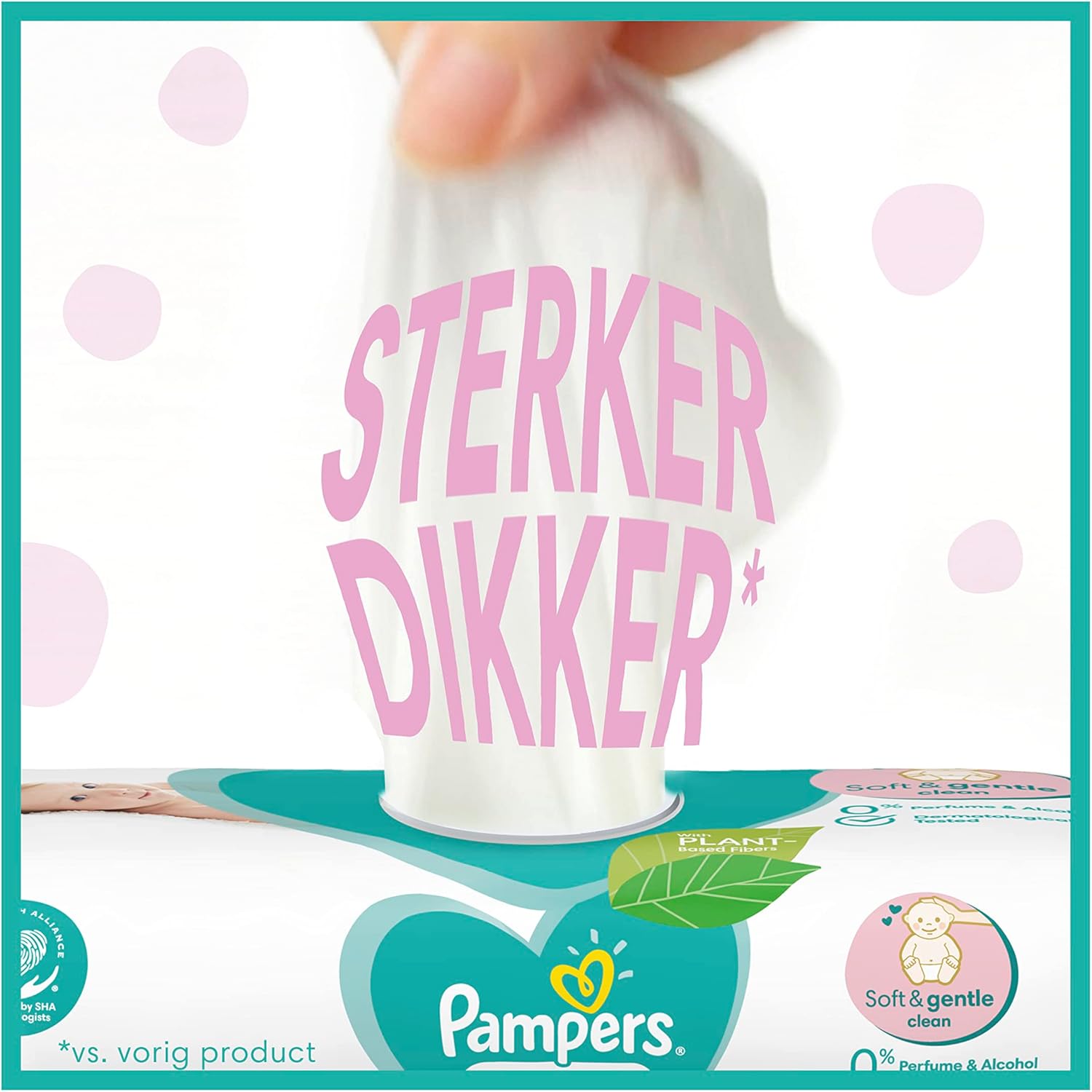 Pampers Sensitive Natdoekjes, 15 pakken, 1200 natdoekjes PAMP14 Sensitive. 1