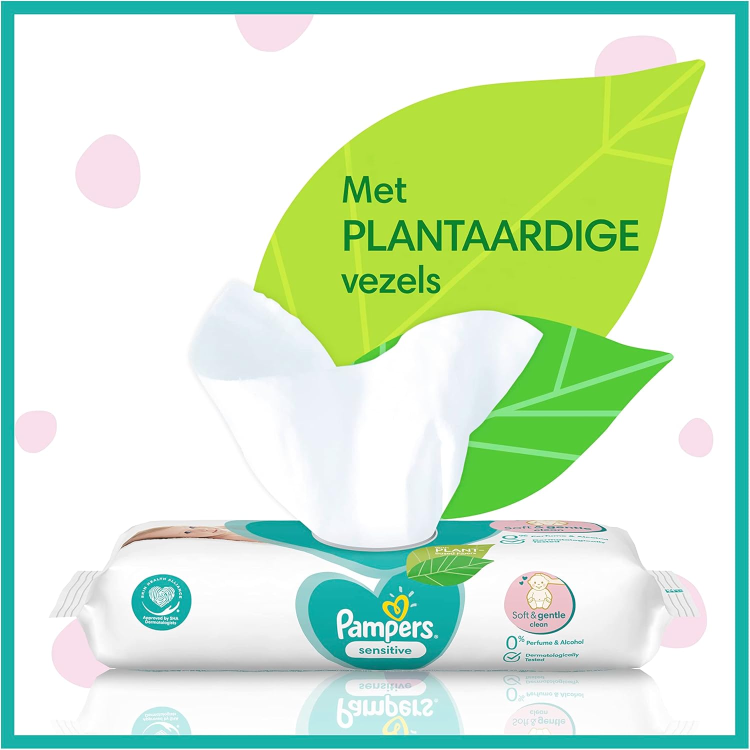 Pampers Gevoelige vochtige doekjes, 15 verpakkingen, 1200 vochtige doekjes PAMP14 Gevoelig. 1
