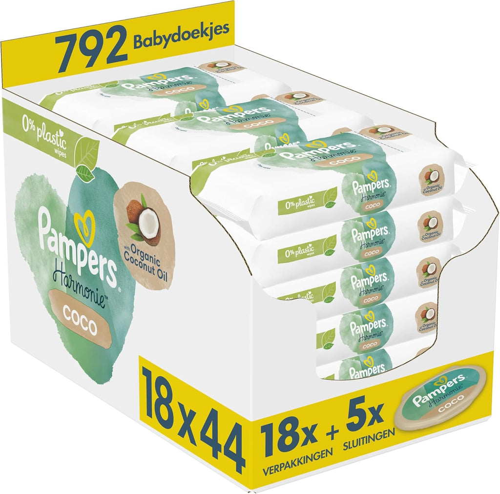 Pampers Harmonie Protect & Care babydoekjes 24 pakken = 1056 doekjes