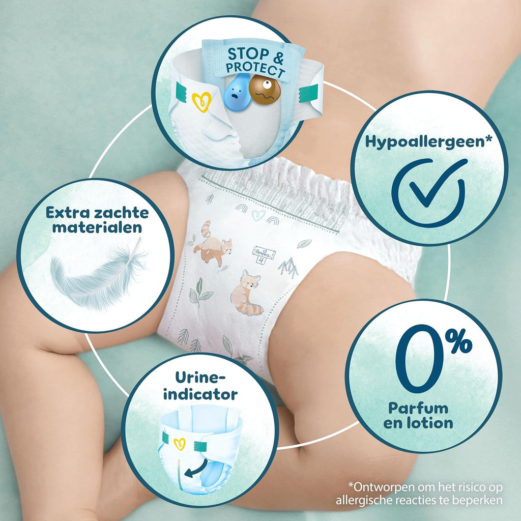 Pampers Harmony Luiers Maat 5, 152 luiers, 11kg-16kg, Zachte huidbescherming met 100% droogheid van Pampers