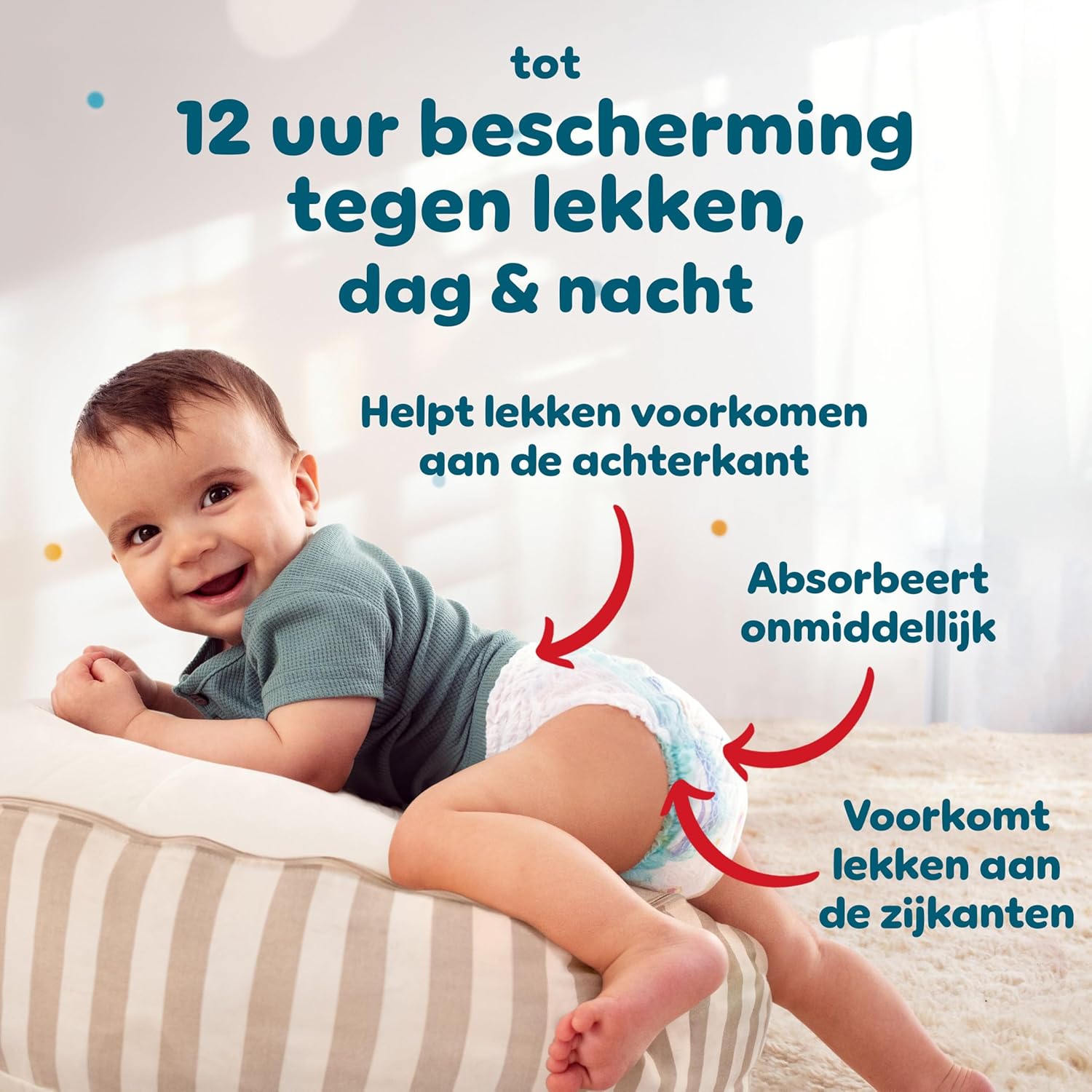Pampers Baby-Dry Luierbroeken Maat 5, 160 stuks, 11kg-17kg, 360° pasvorm om openingen en lekkages te helpen voorkomen