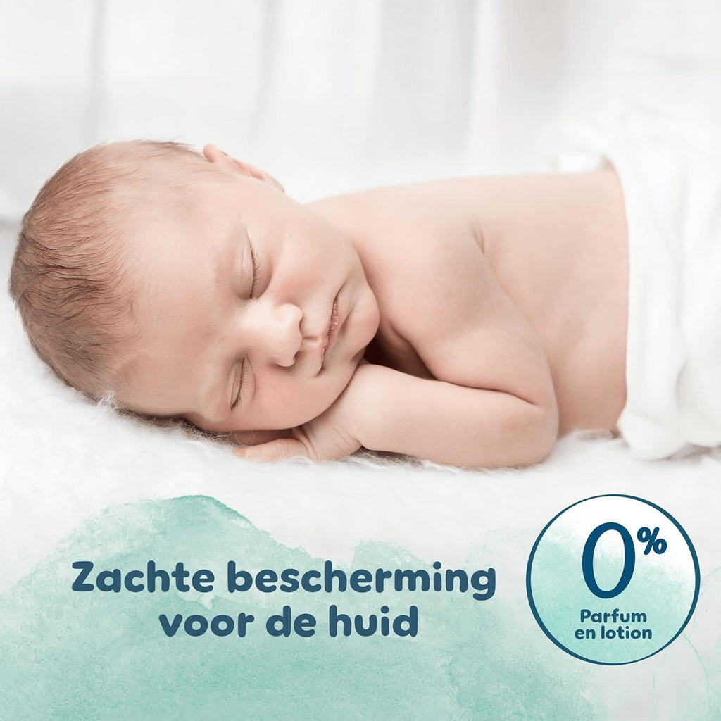 Pampers Harmony Maat 1 luieren, 180 stuks, 2kg-5kg, Zachte huidbescherming met 100% droogheid van Pampers