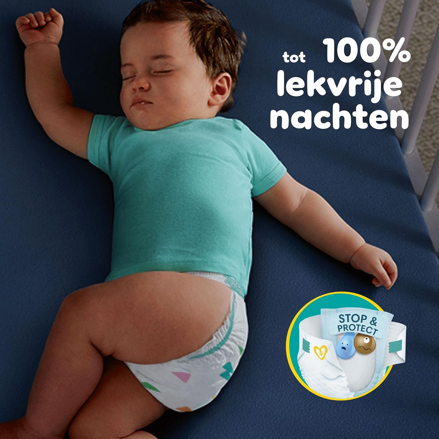 Pampers Baby-Dry Maat 3, 222 luiers, 6kg-10kg, Tot wel 100% lekvrij en comfortabel 's nachts