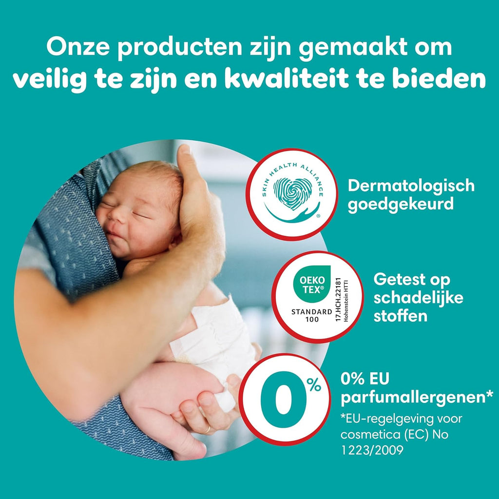 Pampers Baby-Dry Luierbroekjes Maat 3, 192 stuks, 6kg-11kg, 360° pasvorm om openingen en lekkages te helpen voorkomen, maandelijkse doos