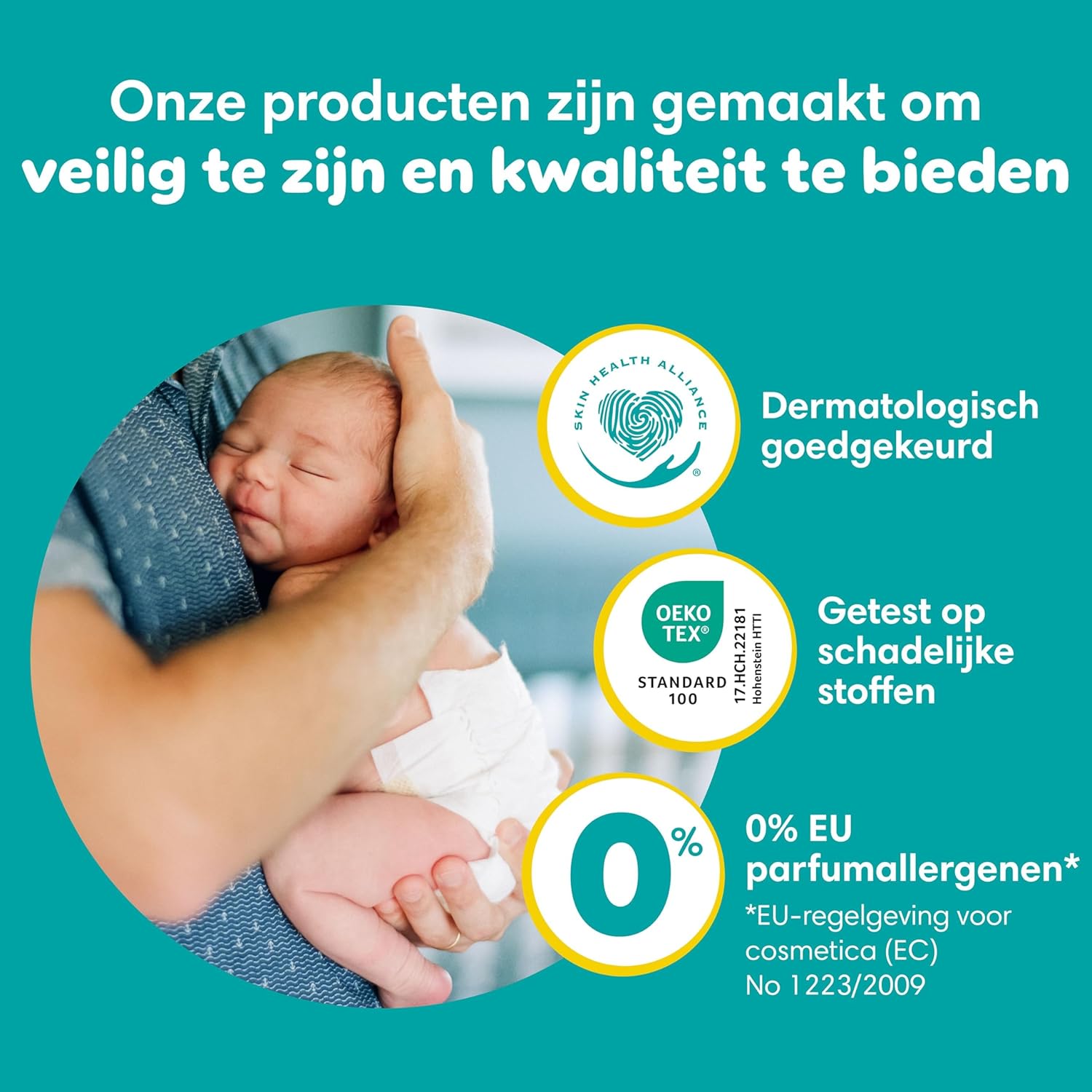 Pampers Baby-Dry Maat 3, 222 luiers, 6kg-10kg, Tot wel 100% lekbestendig en comfortabel tijdens de nacht
