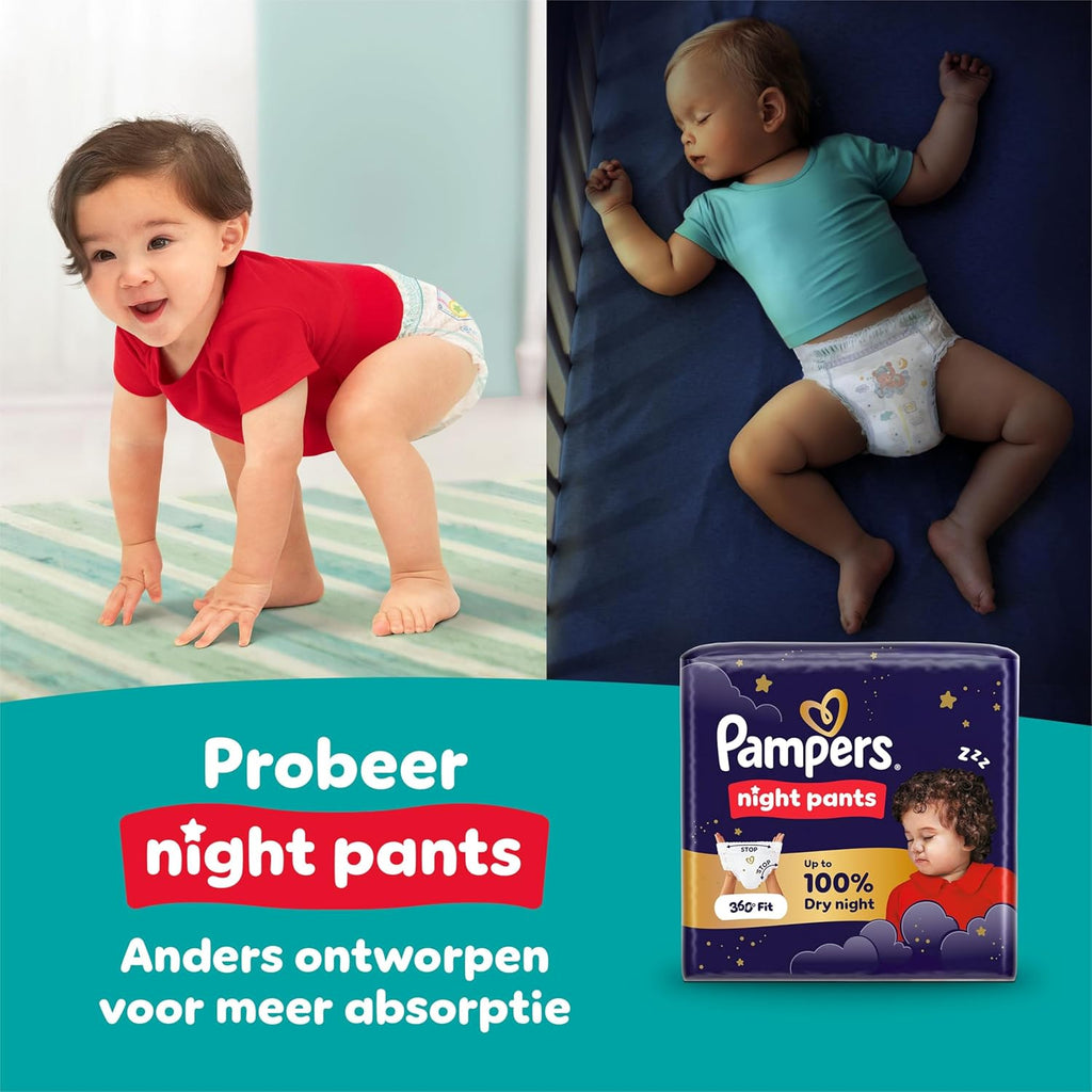 Pampers Baby-Dry Luierbroekjes Maat 7, 126 luierstukken, 15kg+, 360° pasvorm om openingen en lekkages te voorkomen