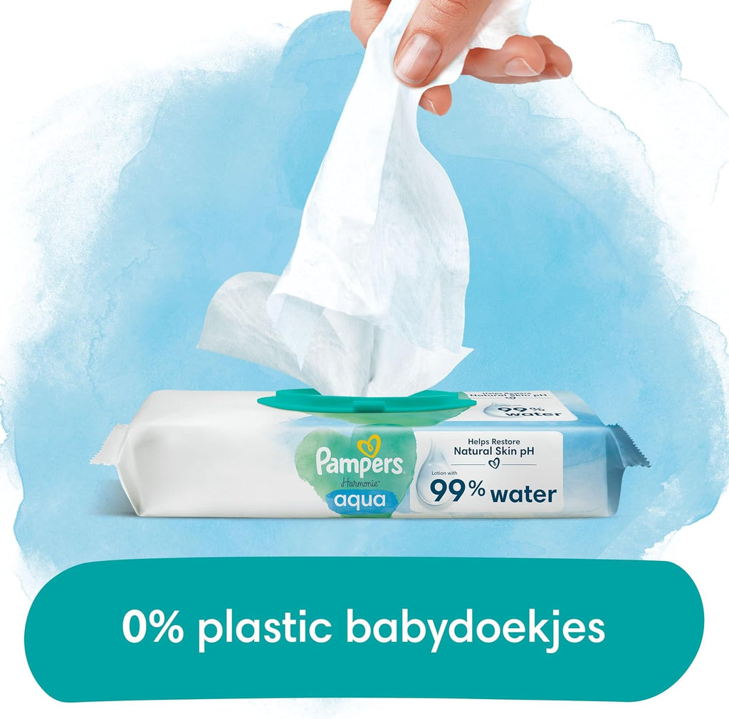 Pampers Doekjes Harmonie Aqua 15x48 = 720 doekjes