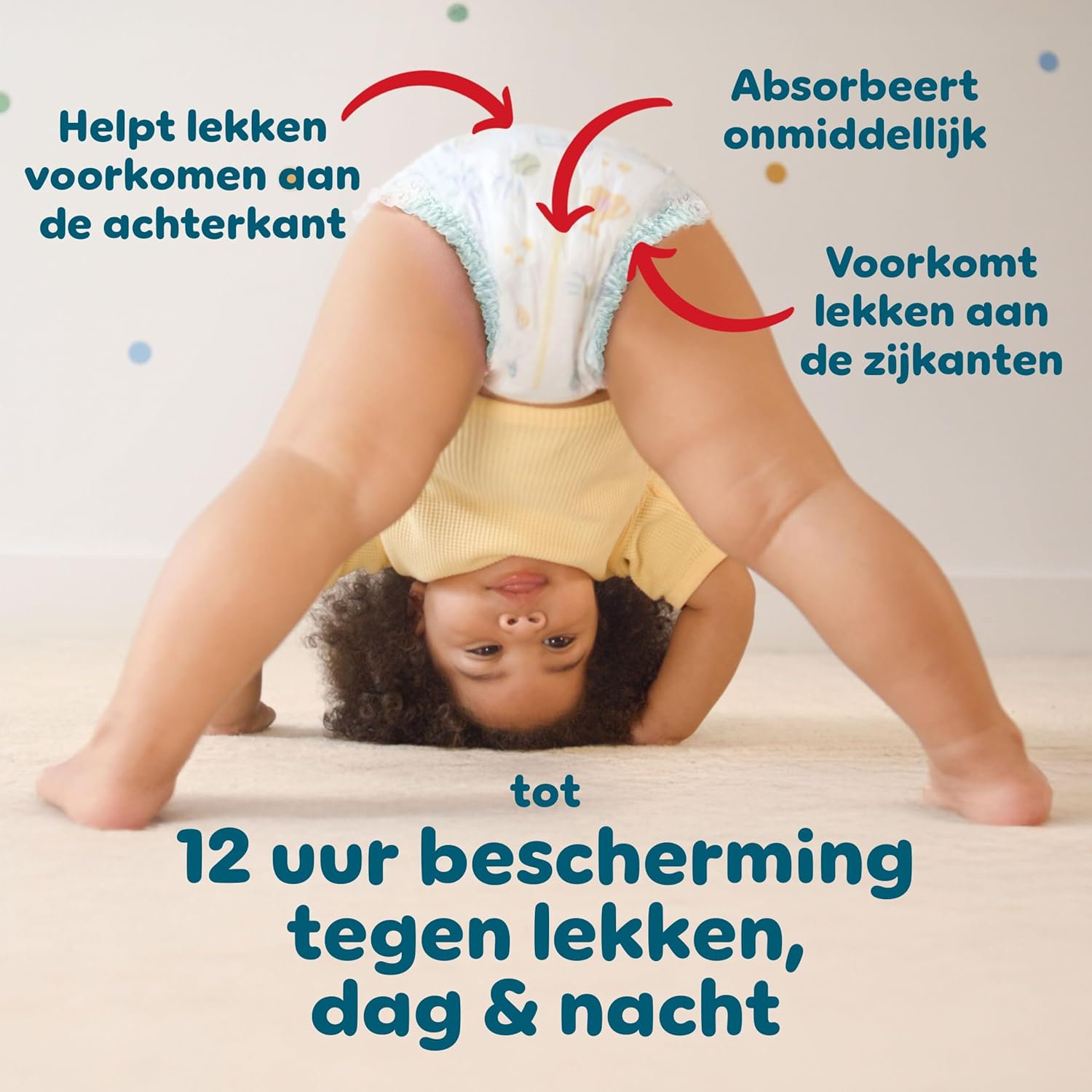 Pampers Baby-Dry Broekjes Maat 5, 160 stuks, 11kg-17kg, 360° pasvorm om openingen en lekkages te helpen voorkomen