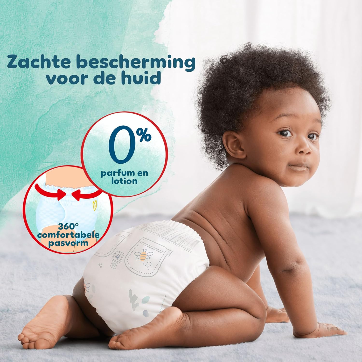 Pampers Harmonie Broekjes Maat 6, 132 stuks luiersbroekjes, 15kg+, Zachte huidbescherming en 360° comfortabele pasvorm