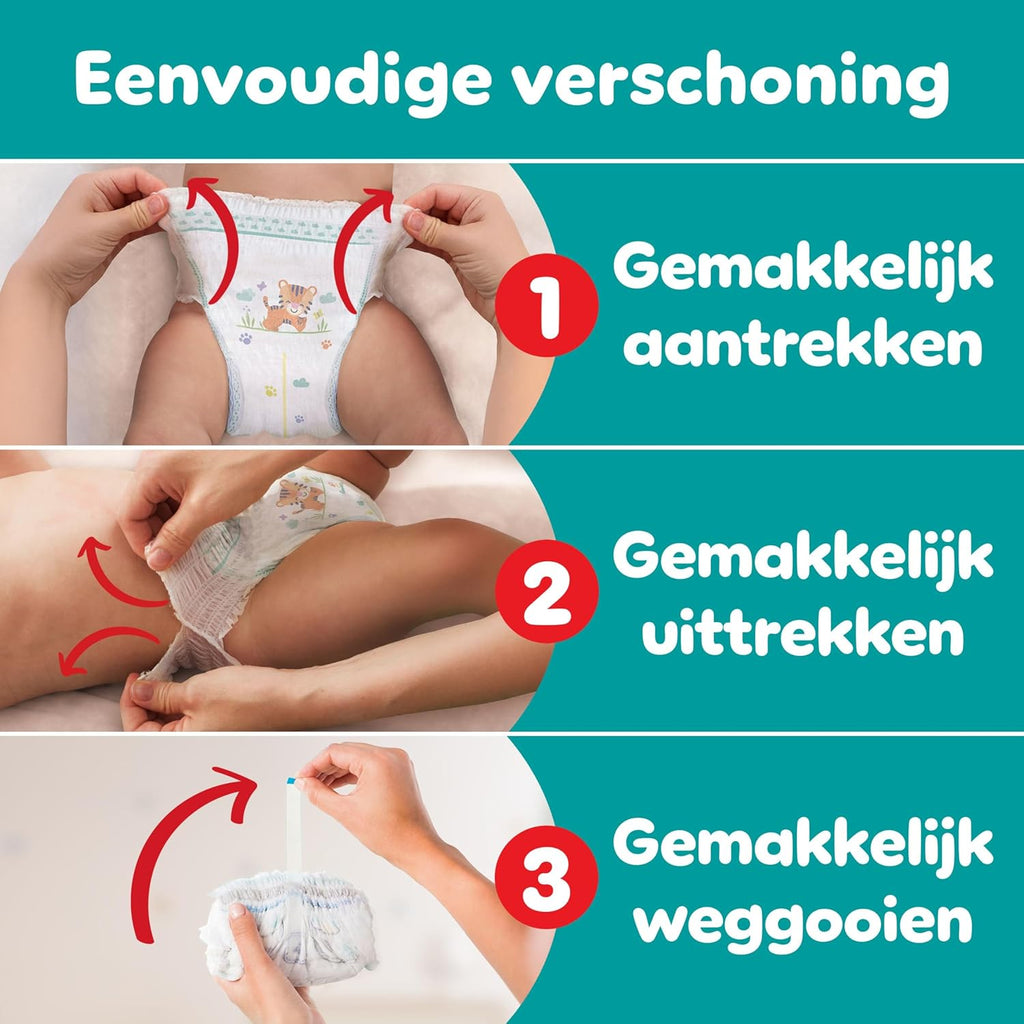 Pampers Baby-Dry Luierbroekjes Maat 5, 160 stuks, 11kg-17kg, 360° pasvorm om openingen en lekkages te helpen voorkomen