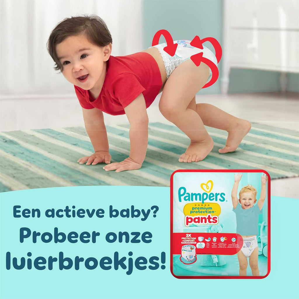 Pampers Premium Bescherming Maat 5, 152 luiers, 11kg-16kg, Dubbele bescherming voor de huid en tegen lekkages
