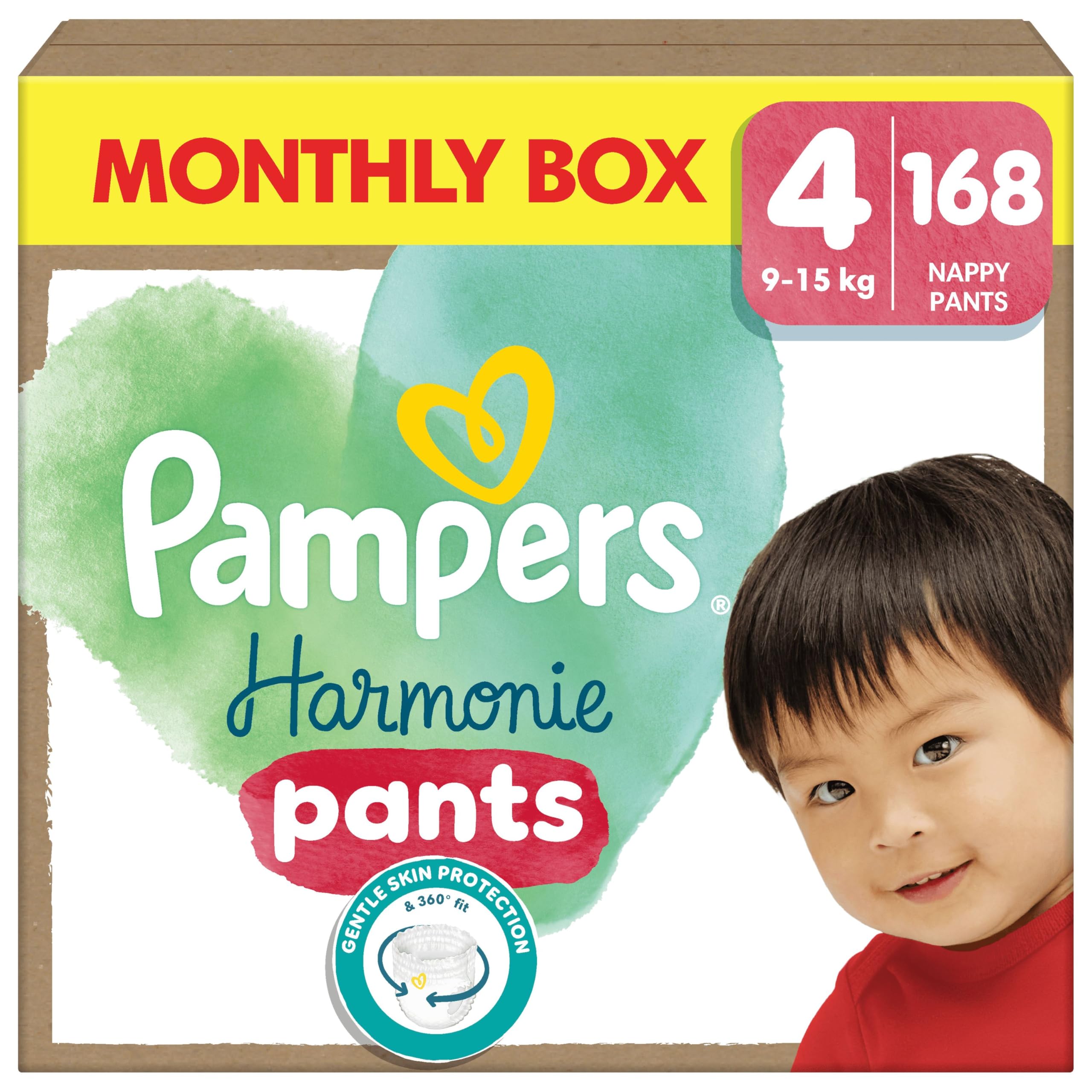 Pampers Harmonie Pants Maat 6, 132 stuks luiersbroeken, 15kg+, Zachte Huidbescherming en 360° Comfortabele Pasvorm