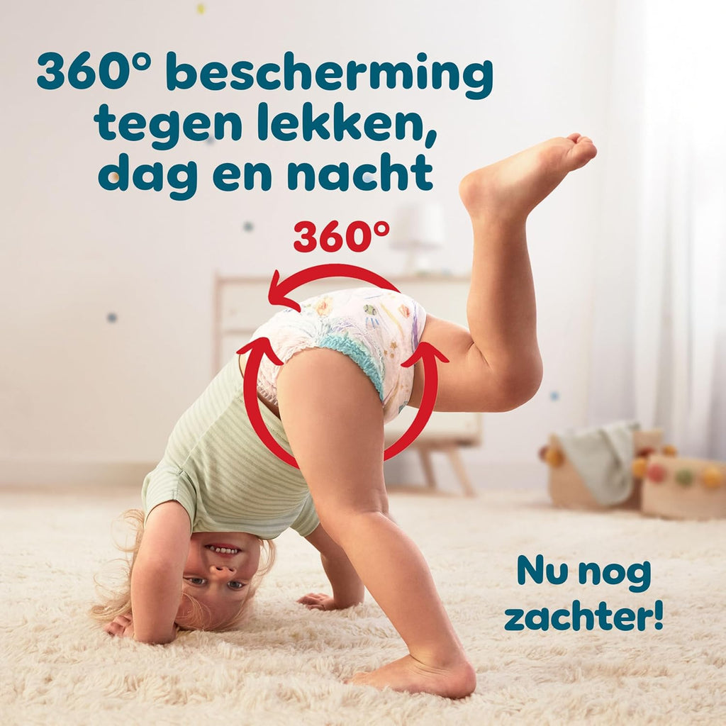 Pampers Baby-Dry Luierbroekjes Maat 6, 138 luierbroekjes, 13kg-19kg, 360° pasvorm die helpt om openingen en lekkages te voorkomen