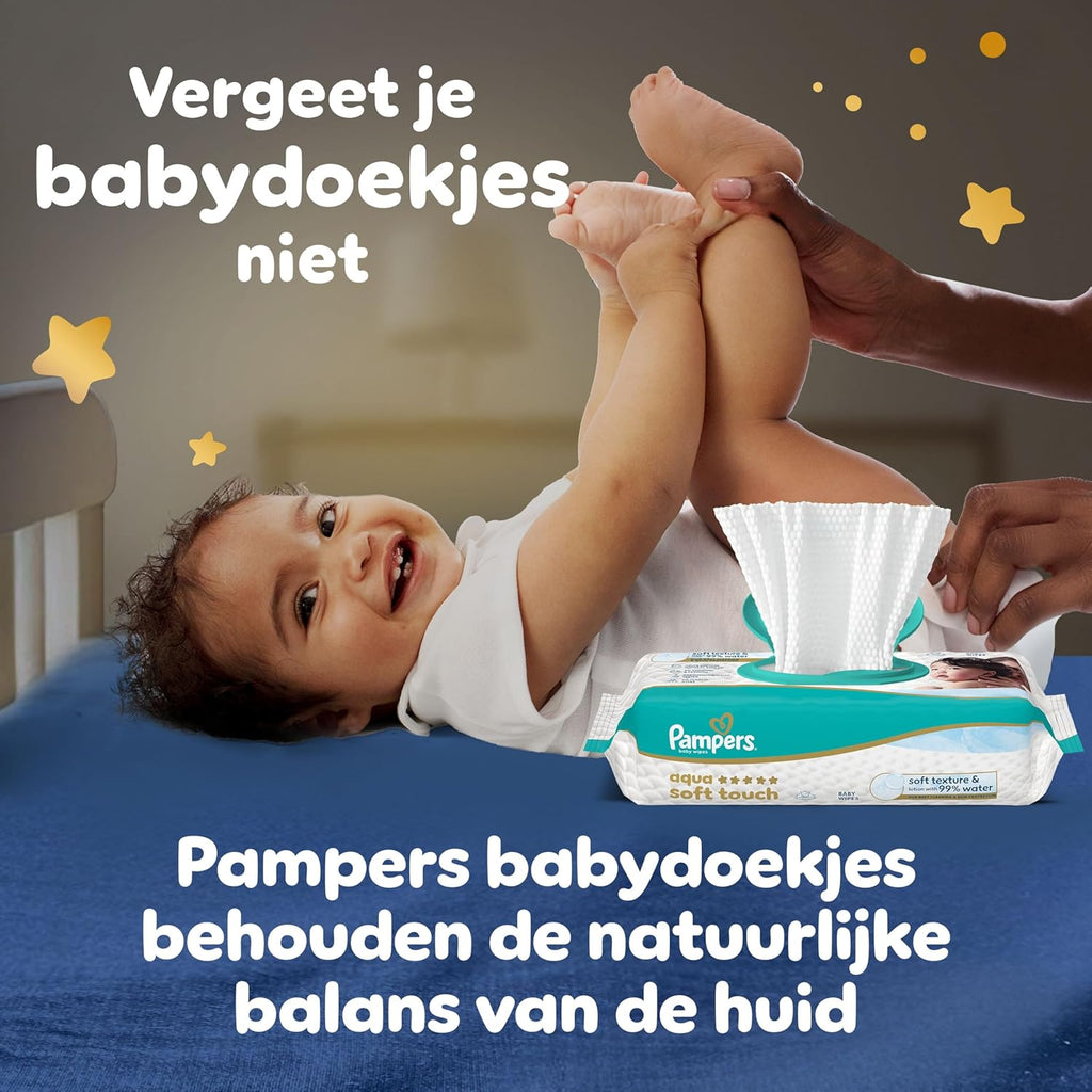 Pampers Nachthemmen Maat 4, 180 Luierbroekjes, 9kg-15kg, Pampers Nachthemmen bieden extra bescherming de hele nacht door