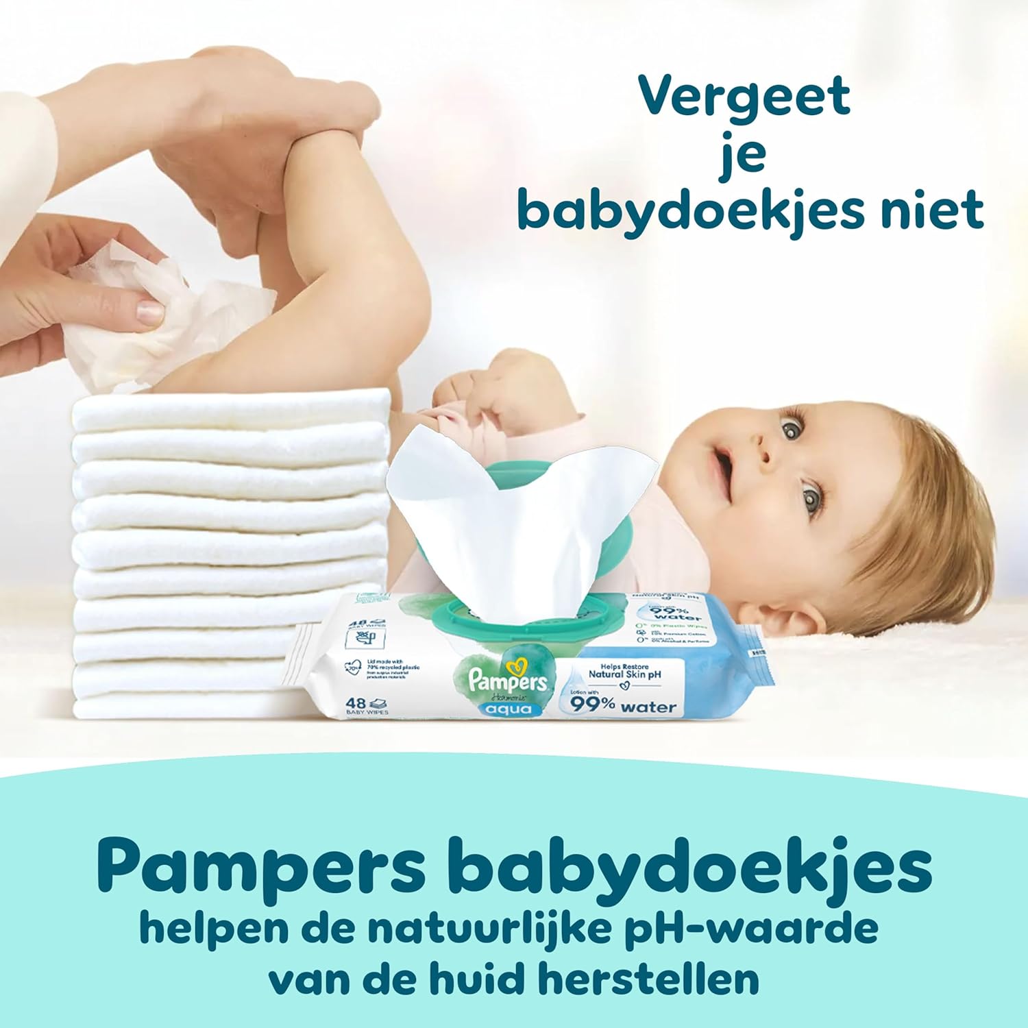 Pampers Premium Protection Maat 6, 144 luiers, 13kg-18kg, Dubbele bescherming voor de huid en tegen lekkages