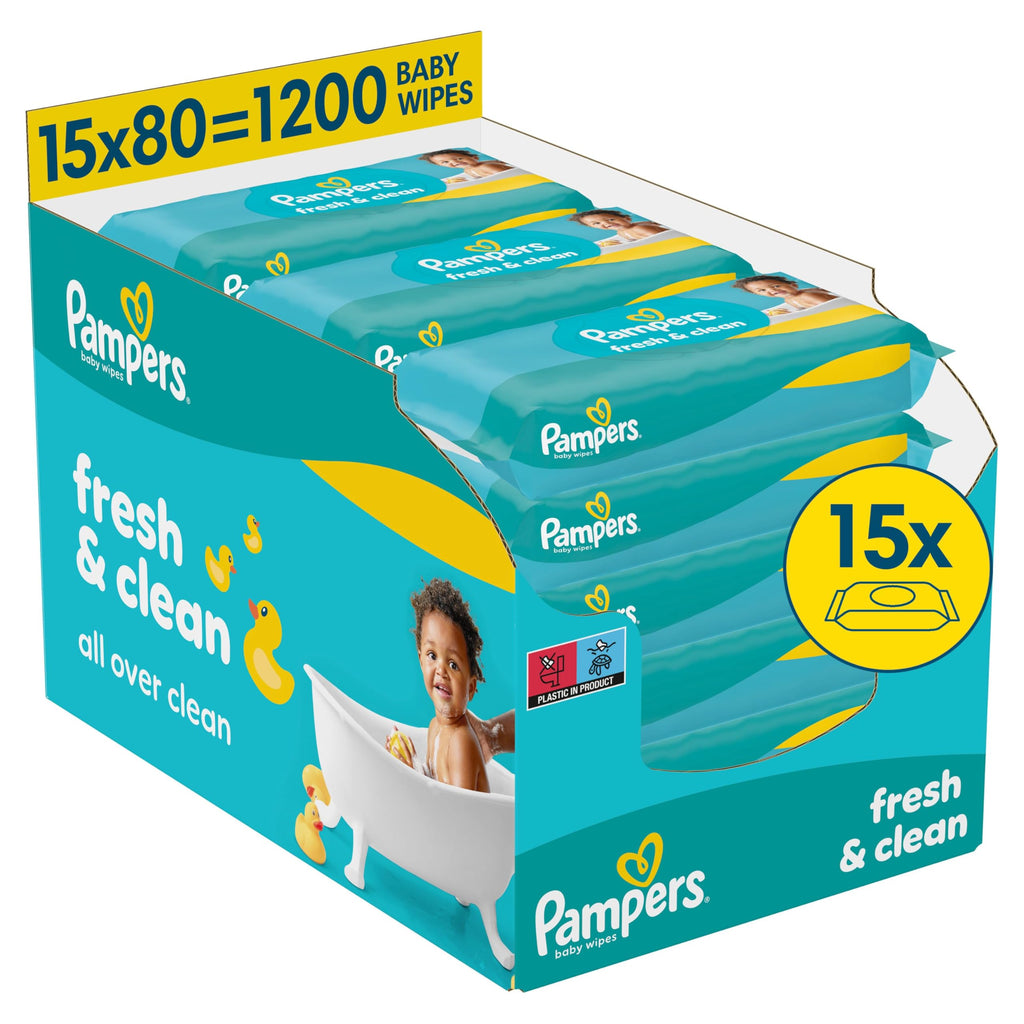 Pampers Vers Schoon Babydoekjes 12 x 52 doekjes