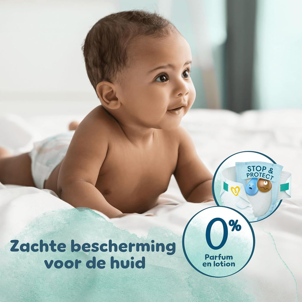 Pampers Harmony Luiers Maat 5, 152 luiers, 11kg-16kg, Zachte huidbescherming met 100% droogte van Pampers