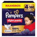 Pampers Nachtmluiperbroekjes Maat 4, 180 stuks luiperbroekjes, 9kg tot 15kg, Pampers Nachtmluiperbroekjes bieden extra bescherming de hele nacht lang