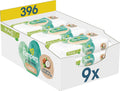 Pampers Harmonie Coco Doekjes, 396 babydoekjes (9 x 44 doekjes), met kokosolie voor hydratatie en bescherming van de gevoelige babyhuid
