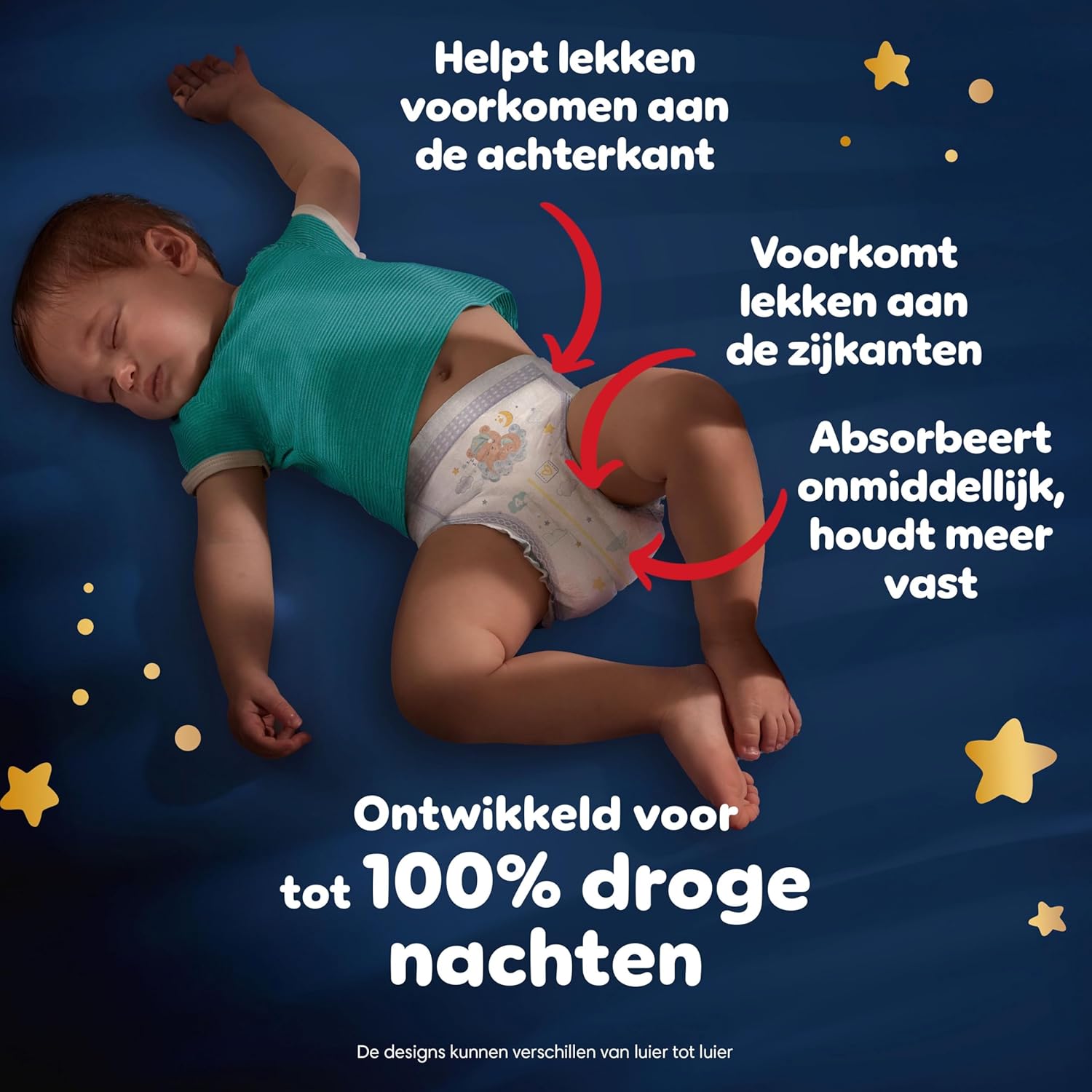 Pampers Night Pants Maat 4, 180 luiersbroekjes, 9kg-15kg, Pampers Night Pants bieden extra bescherming de hele nacht door