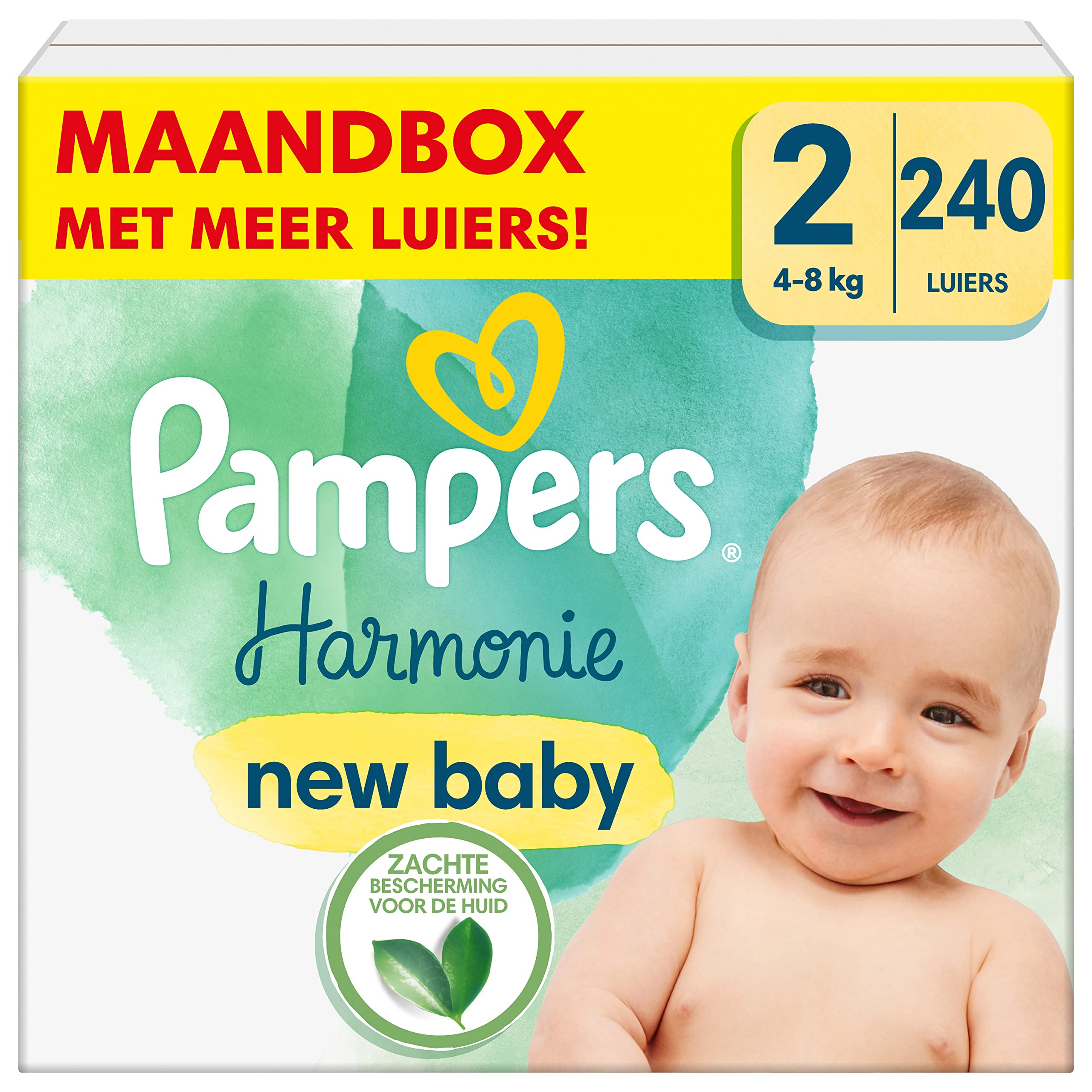 Pampers Harmony Luier Maat 5, 152 luieren, 11kg tot 16kg, Zachte huidbescherming met 100% droogheid van Pampers